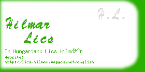 hilmar lics business card